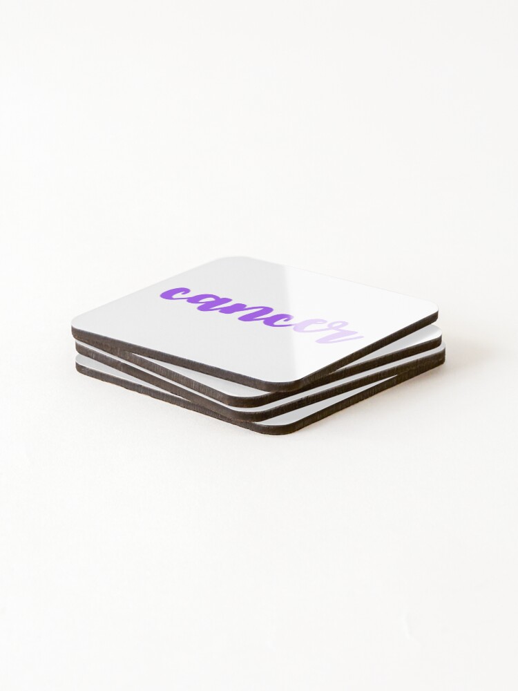 Thumbnail 4 of 5, Coasters (Set of 4), Cancer Script designed and sold by michaelaf35.