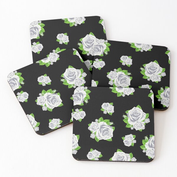 Item preview, Scattered Rose White/Black designed and sold by PenelopeJaneArt.