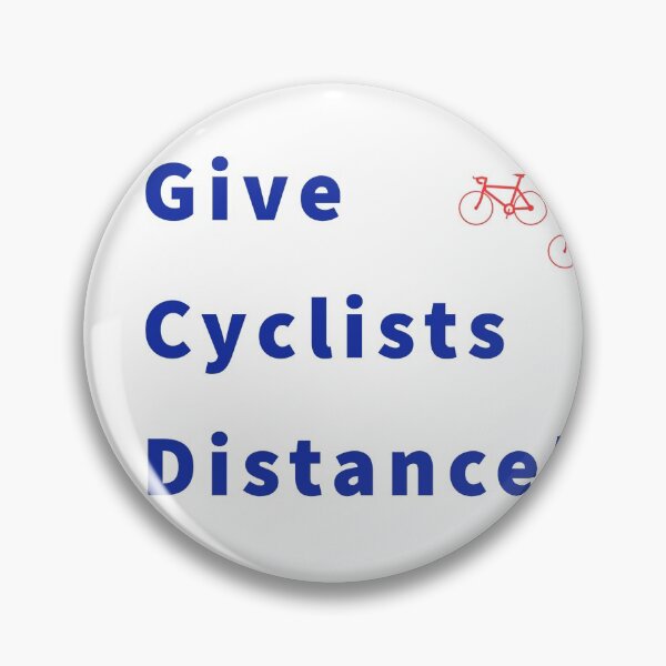 Item preview, Give Cyclists Distance GB Bumper Sticker designed and sold by QuickDraw007.