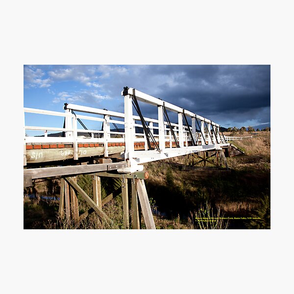 Item preview, Beckers Bridge and Storm Clouds, Hunter Valley NSW Australia designed and sold by SNPenfold.