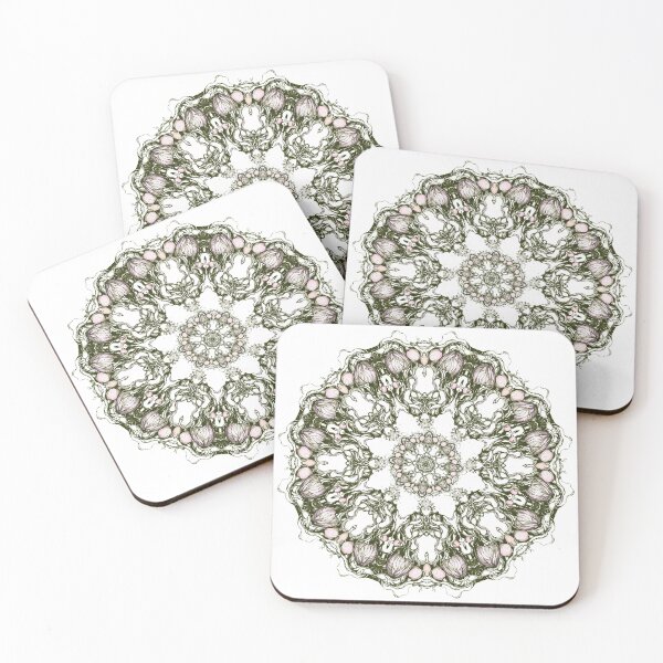 Item preview, Apple garden kaleidoscope mandala.  designed and sold by MandalaFlowerArt.