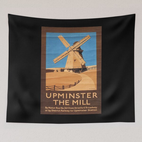 Item preview, Railway Poster Upminster designed and sold by stickart-marek.