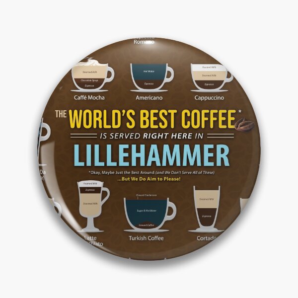 Item preview, Lillehammer, Oppland, Norway Coffee Types Chart designed and sold by Coffee-Meme.