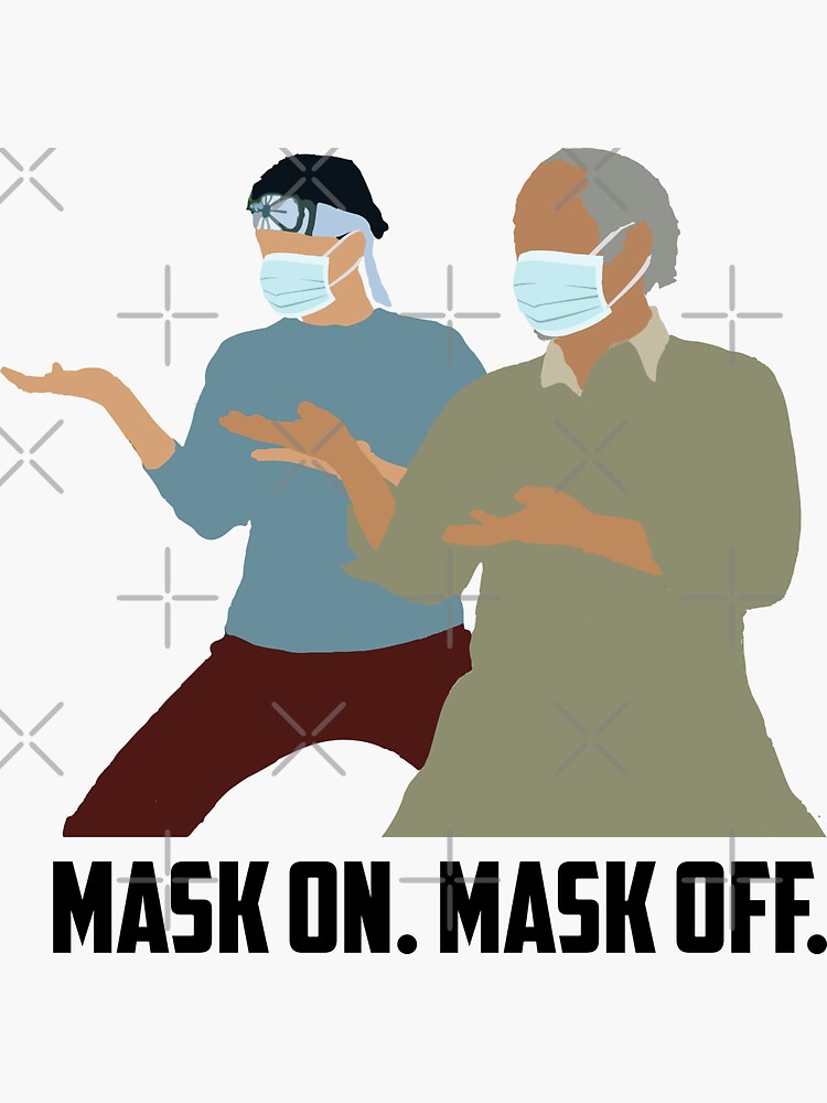 "Mask On Mask Off" Sticker for Sale by serendipitous08 Redbubble