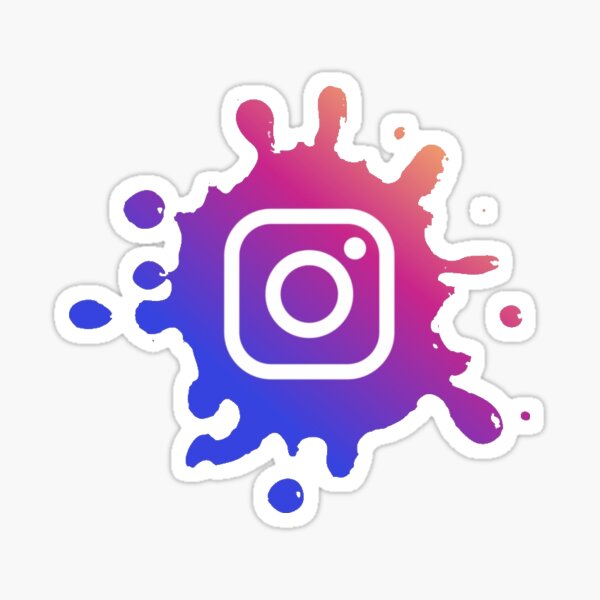instagram splat Sticker