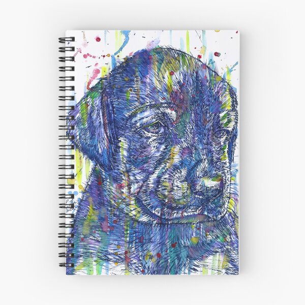 Item preview, DOBERMANN PUPPY watercolor and ink portrait.2 designed and sold by lautir.