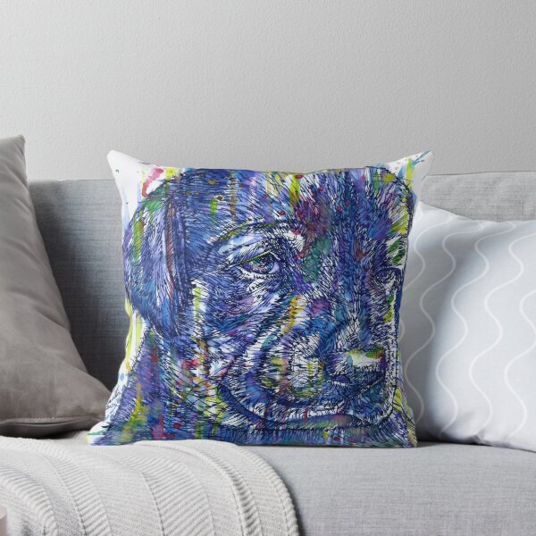 Item preview, DOBERMANN PUPPY watercolor and ink portrait.2 designed and sold by lautir.