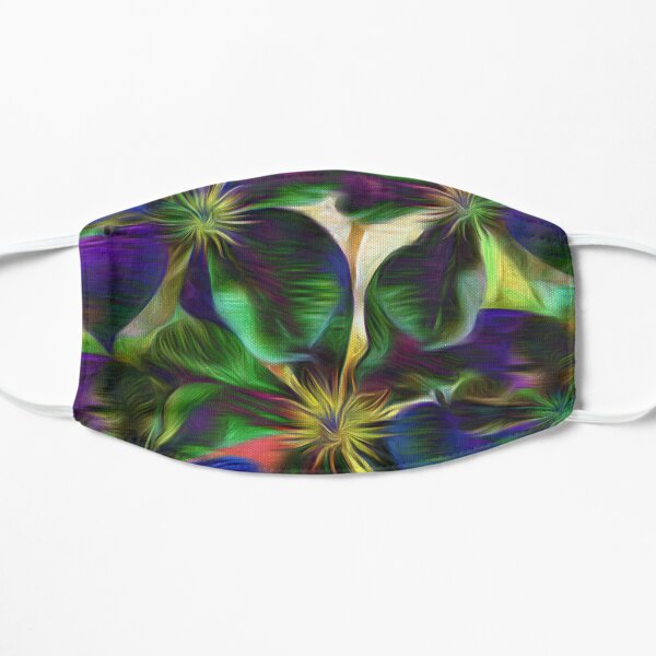 Colorful Clematis Abstract Mask