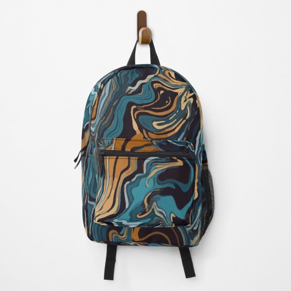 Item preview, Blue,navy, golden fluid art, marble gold pattern, cute mask or cool desk mat mouse pads designed and sold by Collagedream.