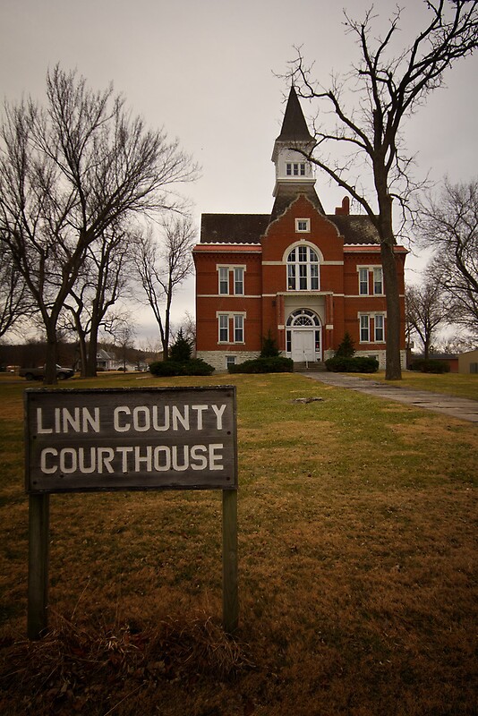 "Linn County, Kansas, Courthouse" by oakleydo | Redbubble