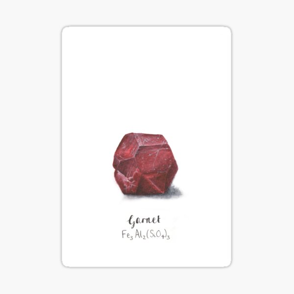 Watercolour Garnet Sticker