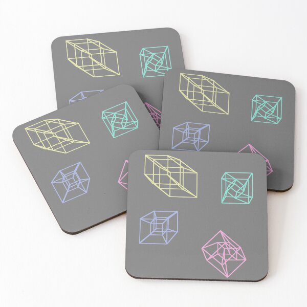 Aperçu de l'œuvre Hypercubes / couleurs tesseract créée et vendue par haagingrid.