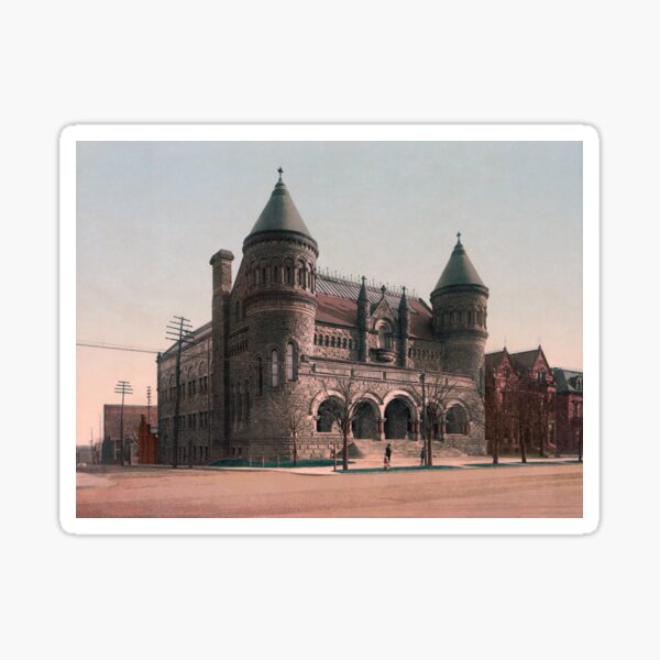 Item preview, Detroit Museum of Art - Circa 1900 Photochrom designed and sold by warishellstore.