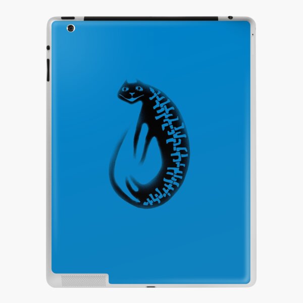 Disappearing black cat iPad Skin