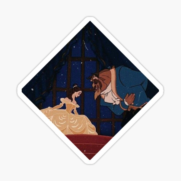 Beauty and the Beast Sticker for Sale by HanneBradley