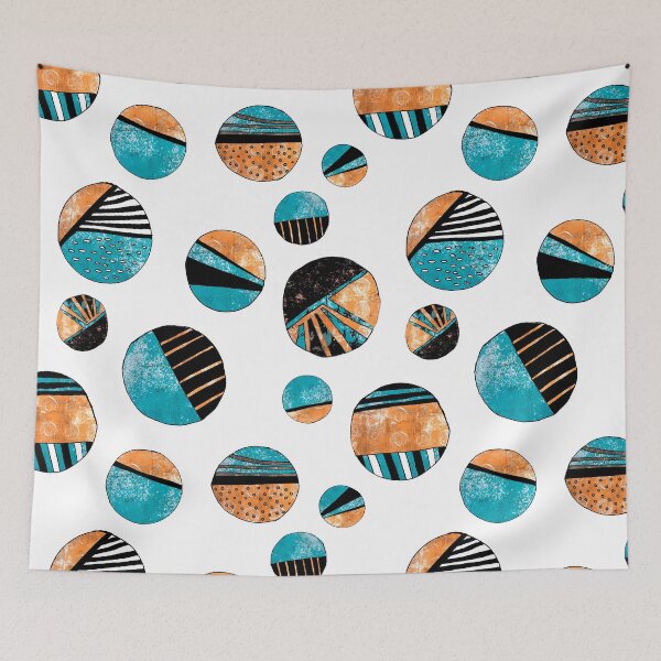 Item preview, Hand Drawn Textured Circle Design Pattern designed and sold by NancyMerkle.