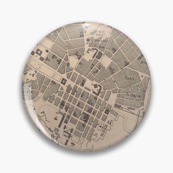 Item preview, Vintage Map of Oslo Norway (1869) designed and sold by BravuraMedia.