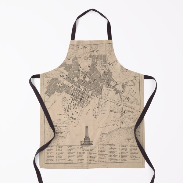 Item preview, Vintage Map of Oslo Norway (1869) designed and sold by BravuraMedia.