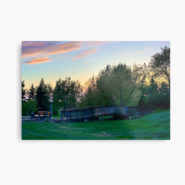Lonely Bridge Metal Print