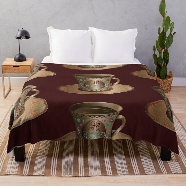 Item preview, Oriental Golden Coffee cup with Arabic litters ( Ana Ala El Raha ) designed and sold by Nobiya.