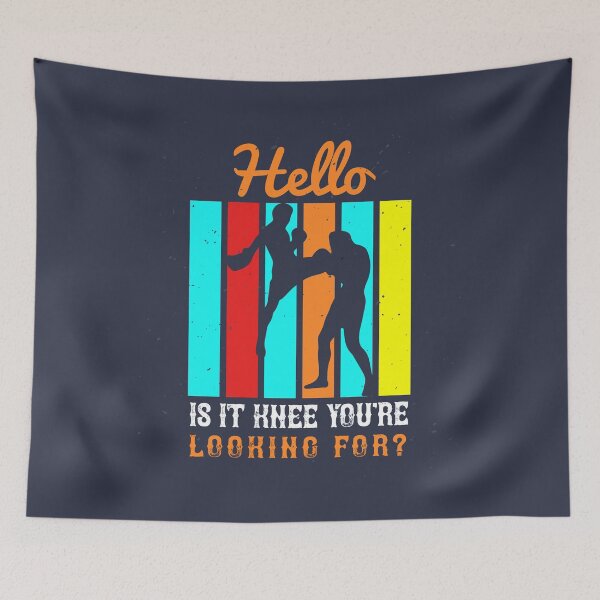 Item preview, Muay Thai Hello is It Knee You're Looking for - Funny Thailand Boxing designed and sold by shop4fun.