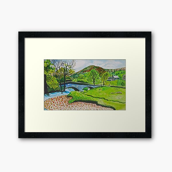 In the Way to Hawes Framed Art Print
