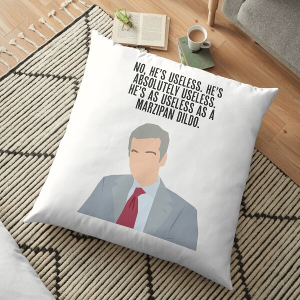 The Thick of It | Malcolm Tucker | Marzipan Dildo | Quote Floor Pillow