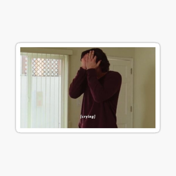 charlie barber is sad Sticker