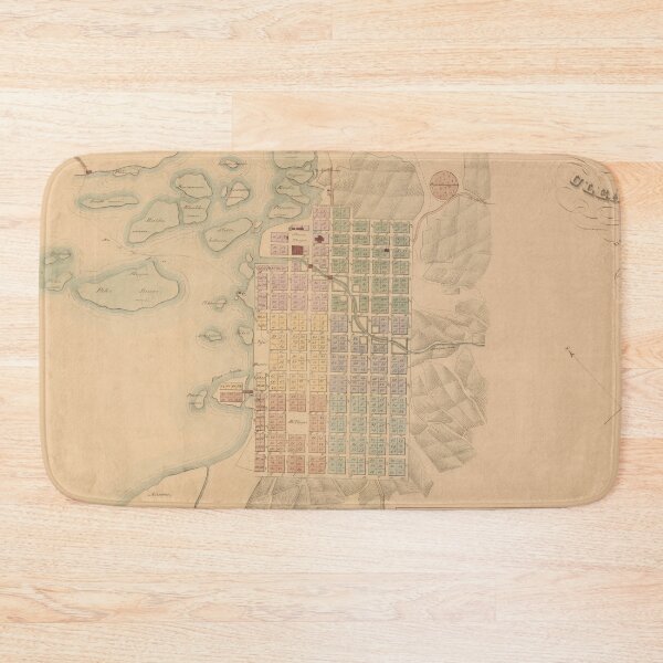 Item preview, Vintage Map of Oulu Finland (1839) designed and sold by BravuraMedia.