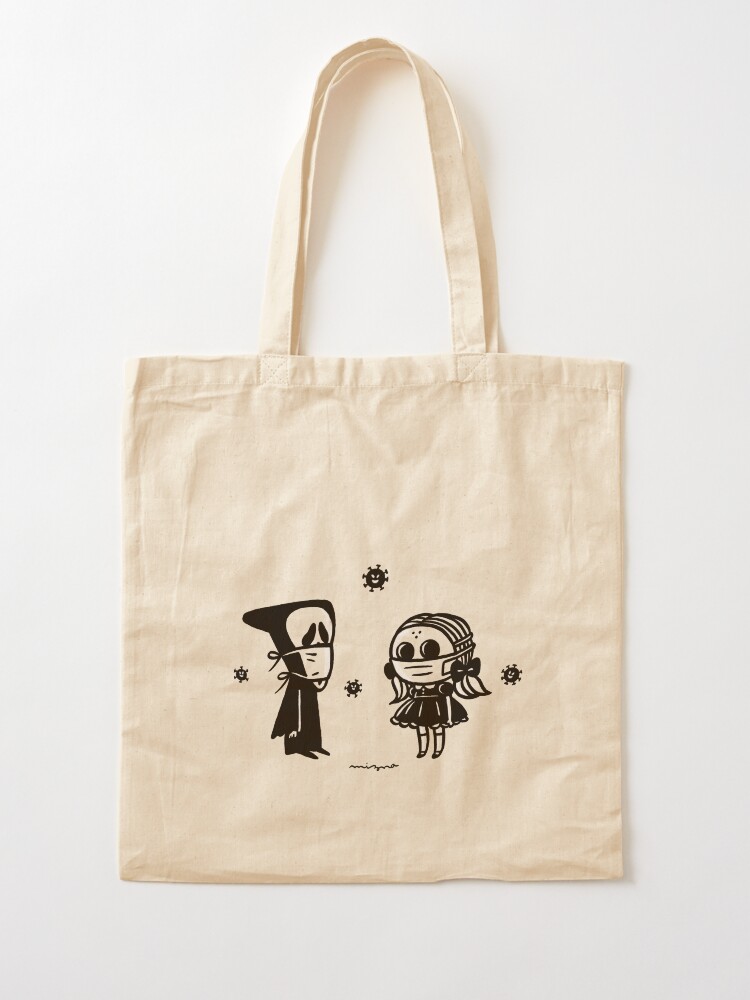 Thumbnail 2 of 5, Tote Bag, mask on mask designed and sold by MiznaWada.