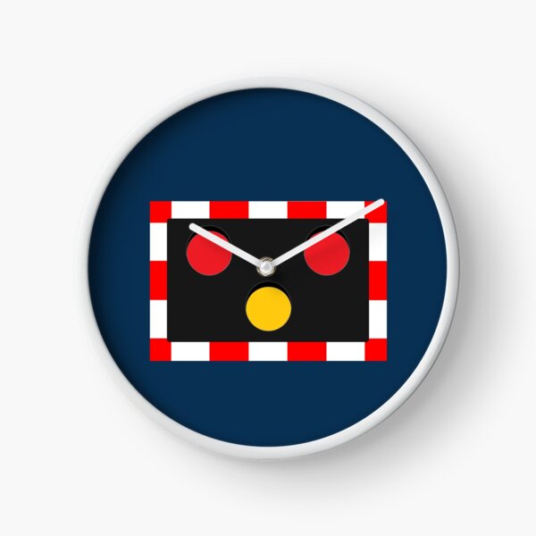 BRITISH RAILWAY LEVEL CROSSING LIGHT Clock