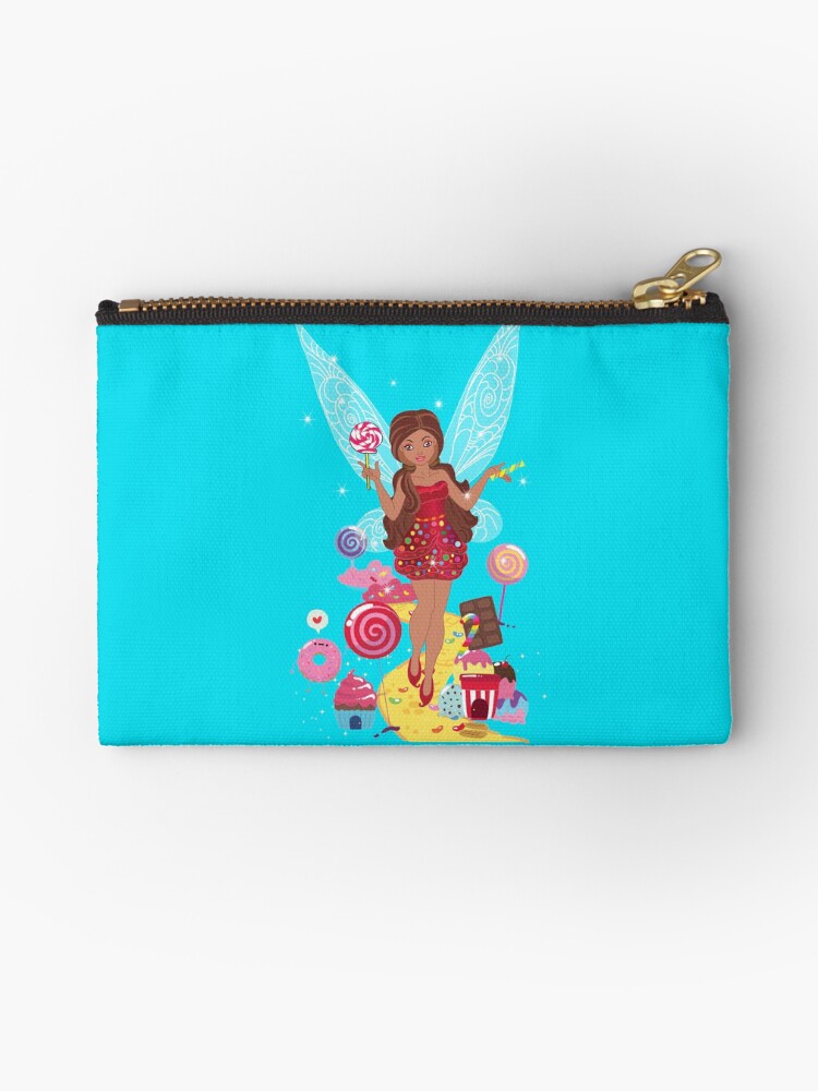 Thumbnail 1 of 4, Zipper Pouch, Chloe Sweetness The Candy Fairy™ designed and sold by TeelieTurner.