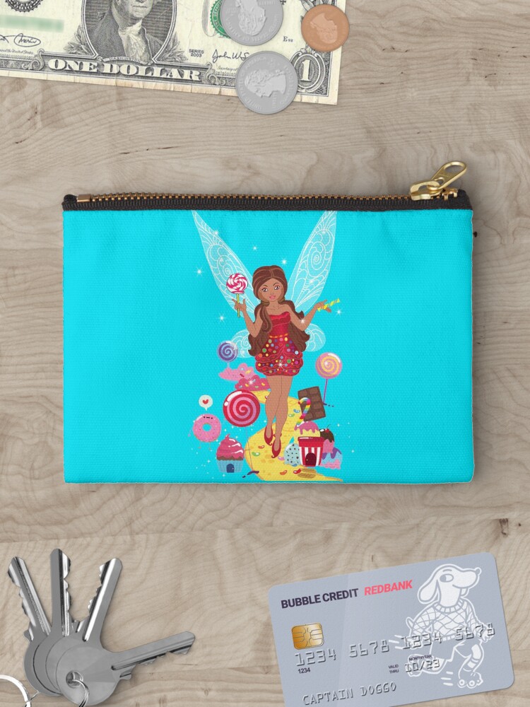 Thumbnail 3 of 4, Zipper Pouch, Chloe Sweetness The Candy Fairy™ designed and sold by TeelieTurner.
