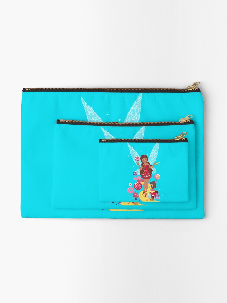 Thumbnail 2 of 4, Zipper Pouch, Chloe Sweetness The Candy Fairy™ designed and sold by TeelieTurner.