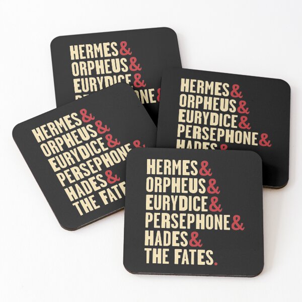 Item preview, Hadestown Character Names - Hermes, Orpheus, Eurydice, Persephone, Hades & the Fates designed and sold by reDesign Broadway.