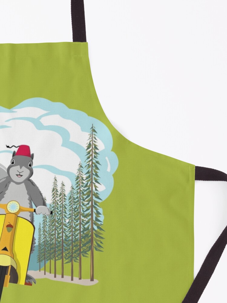 Alternate view of Squirrel on a Scooter Apron