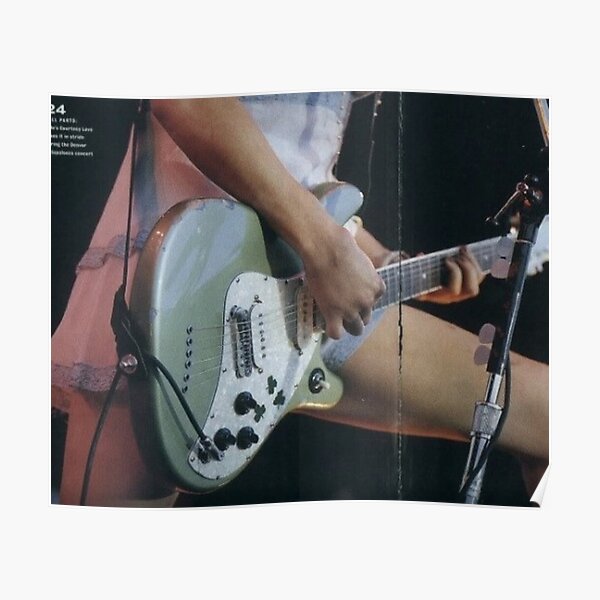 Tir de guitare rétro Poster