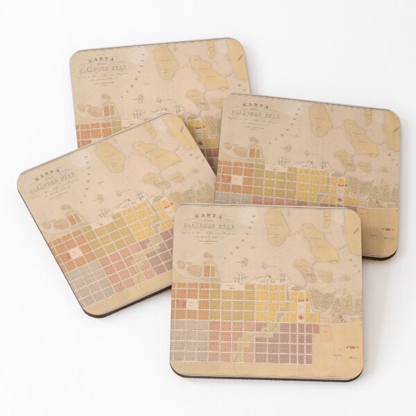 Item preview, Vintage Map of Oulu Finland (1876) designed and sold by BravuraMedia.