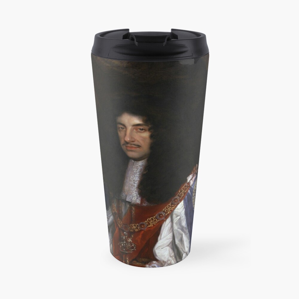 Charles II in Garter Robes - John Michael Wright - Circa 1660 Travel Mug