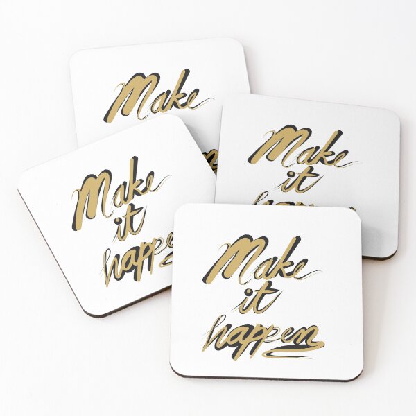 Item preview, Make it happen Calligraphy designed and sold by Grafititee.