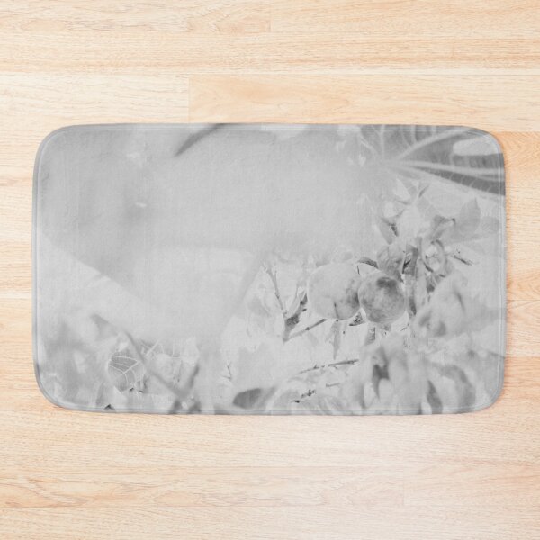 Item preview, Peach tree, leaves, black and white pattern designed and sold by LorandQuest.