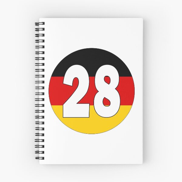 Item preview, Number 28 with Germany flag on the background designed and sold by AllShirts21.
