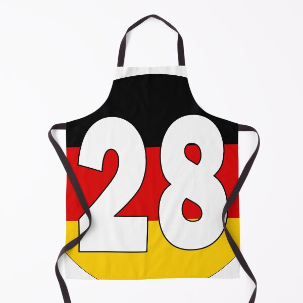 Item preview, Number 28 with Germany flag on the background designed and sold by AllShirts21.