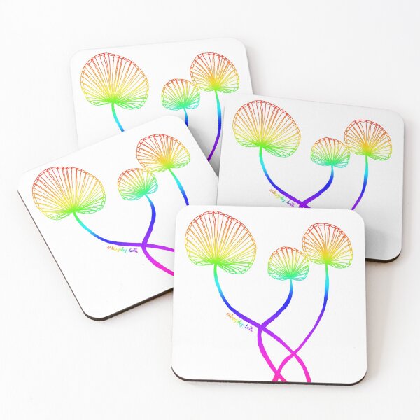 Item preview, Rainbow Leaves/Mushrooms/Flowers (???) designed and sold by Bethan Morgan.