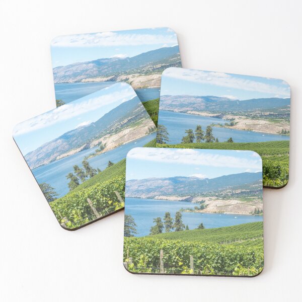 Item preview, Summer View of Vineyards and Okanagan Lake designed and sold by Amy Mitchell.