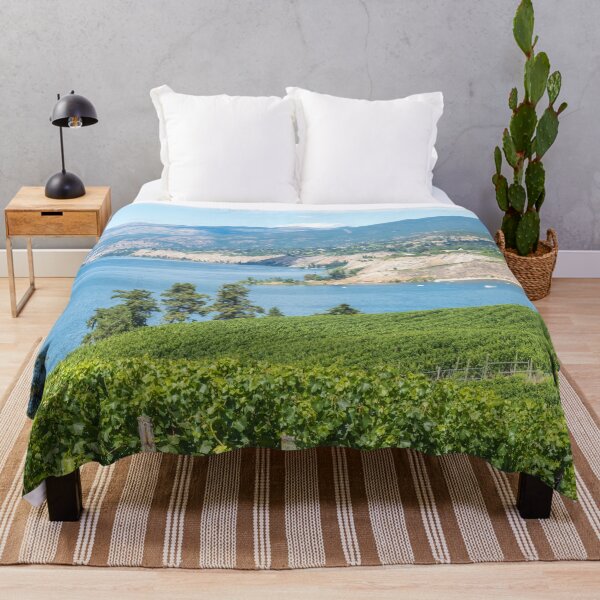 Item preview, Summer View of Vineyards and Okanagan Lake designed and sold by Amy Mitchell.