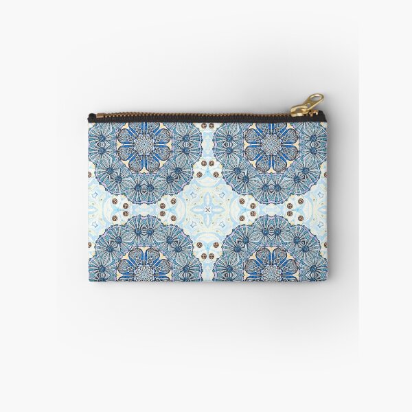 Item preview, Blue Ice Fllowers Mandala Kaleidoscope designed and sold by MandalaFlowerArt.