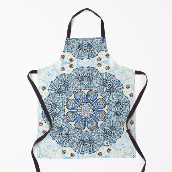 Item preview, Blue Ice Fllowers Mandala Kaleidoscope designed and sold by MandalaFlowerArt.