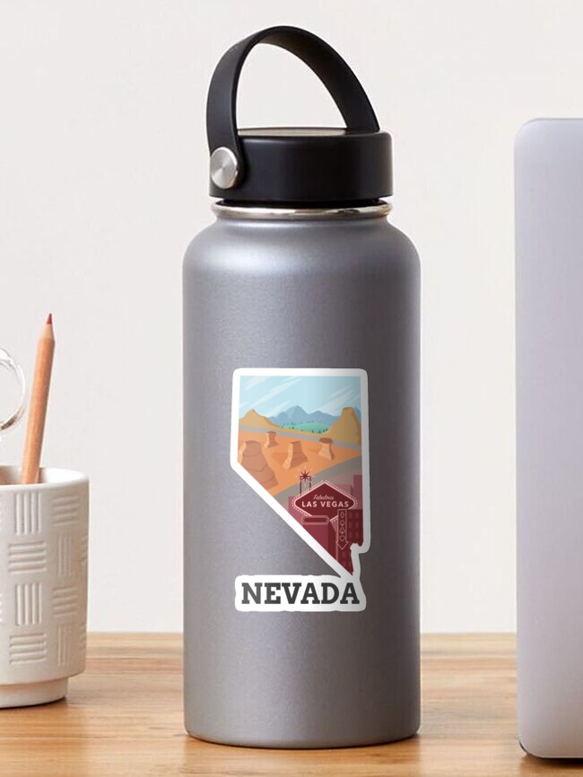 Las Vegas Sticker Decal for Water Bottle Gift for a Nevadan 