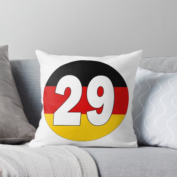Item preview, Number 29 with Germany flag on the background designed and sold by AllShirts21.